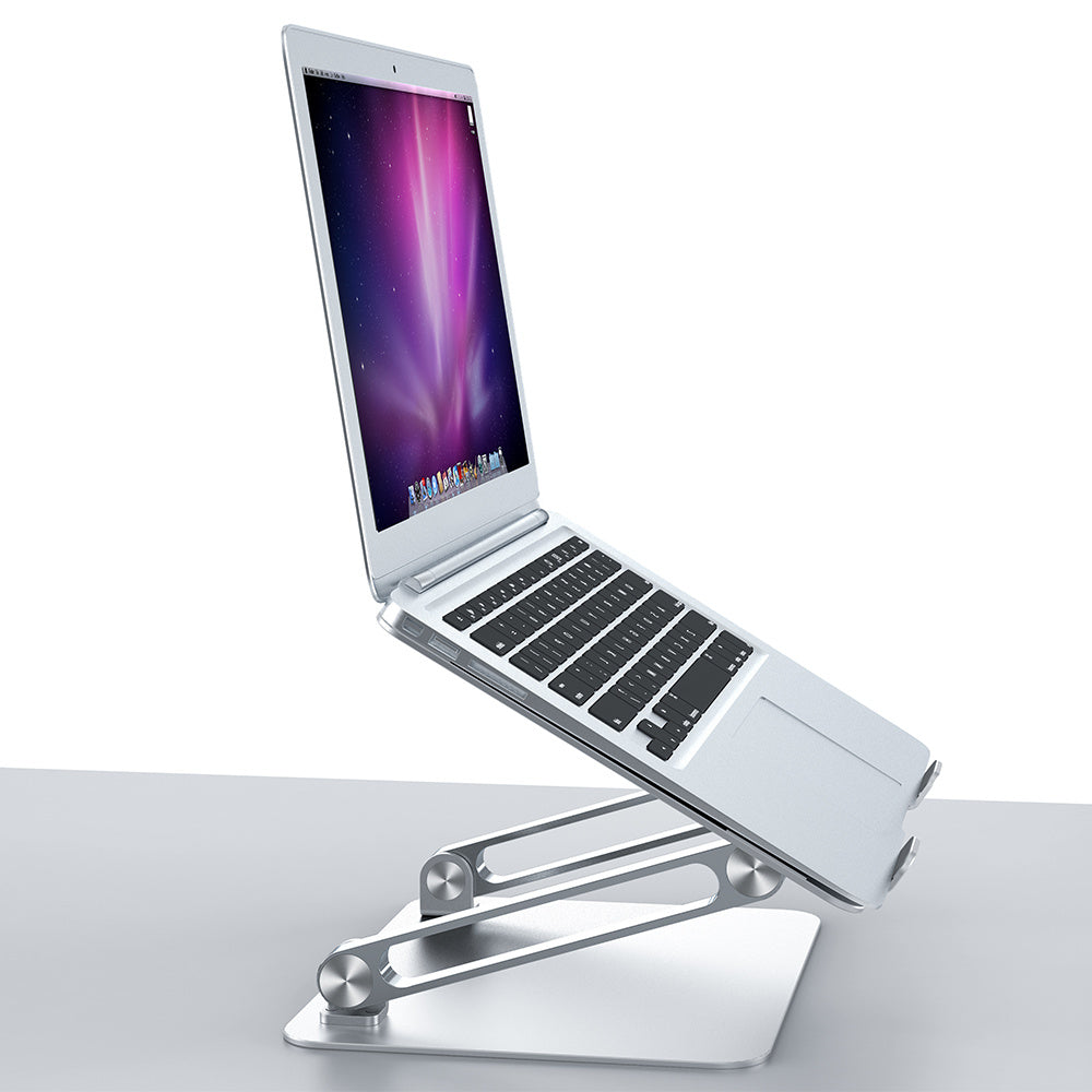 Folding aluminum laptop stand