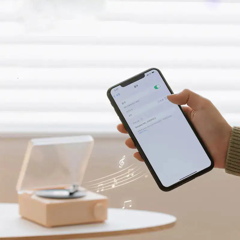 Retro Vinyl Alarm Clock