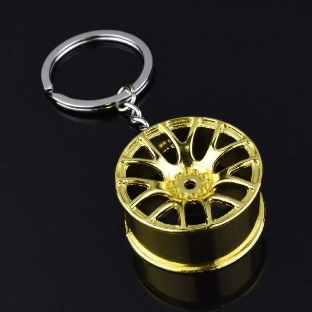 Metal Car Rim Keychain